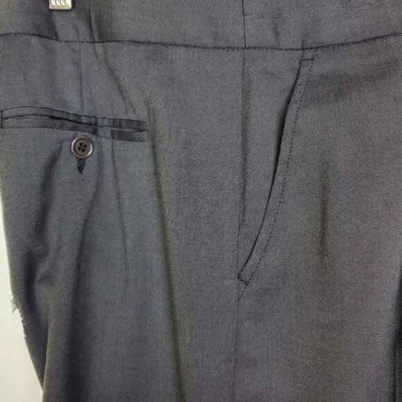 BCBGMaxAzria, Gray Wide Leg Work Pants, Size 10 - Picture 3 of 10